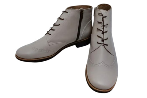 【…AShiOtO A91330 ライトグレー】サイドジップメダリオンチャッカーブーツ